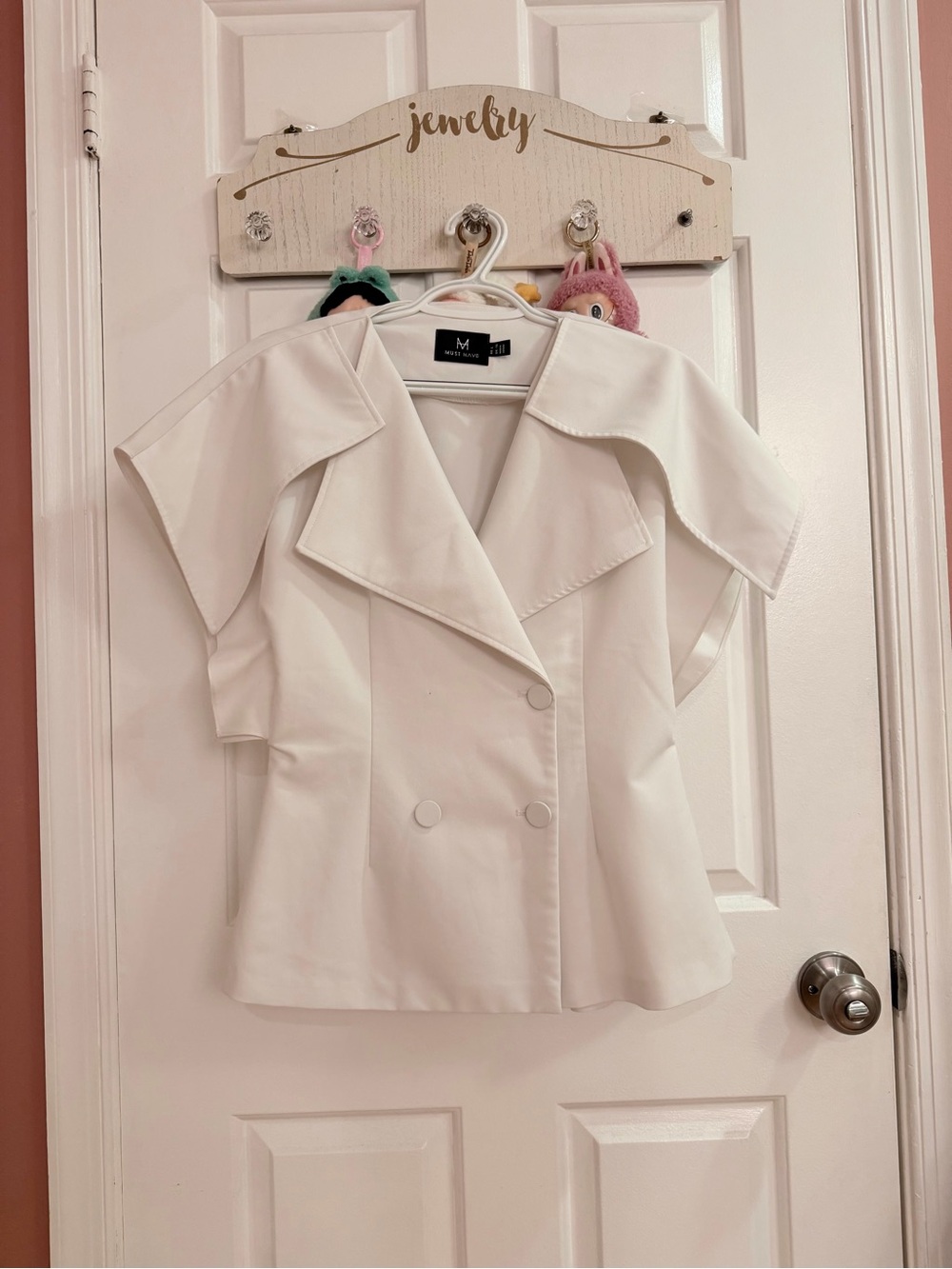 Must Have White Double-Breasted Blazer Jacket